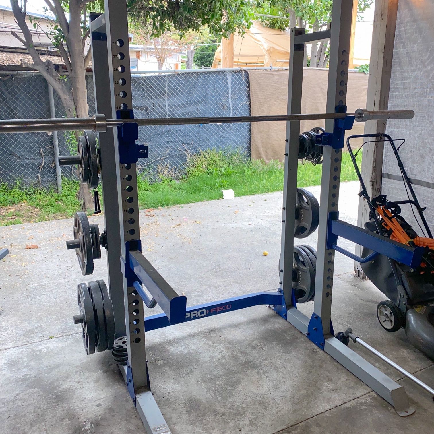 Fitness Gear Pro Power Rack and Olympic Weight Set for Sale in El Monte CA OfferUp