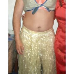 Halloween funny adult Hawaiian hula dancer dress up costume 0SFA