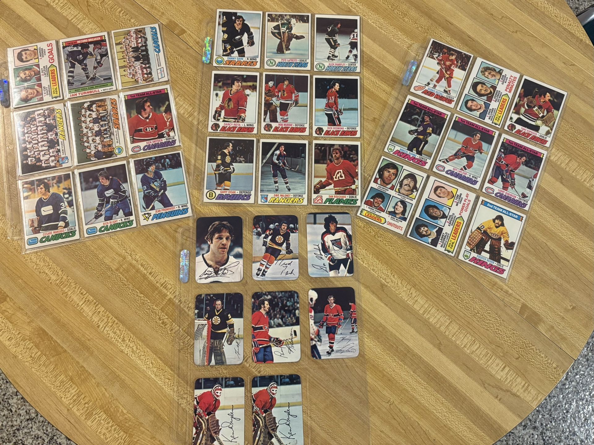 1977-78 TOPPS HOCKEY CARD LOT of 54 + 8 Inserts Ken Dryden Guy Lafleur Larry Robinson