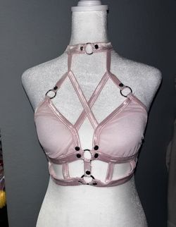 Harness Lingerie Pink Top - Size Small/Medium