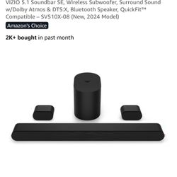 Fairly Used Vizio Soundbar W/ Subwoofer 