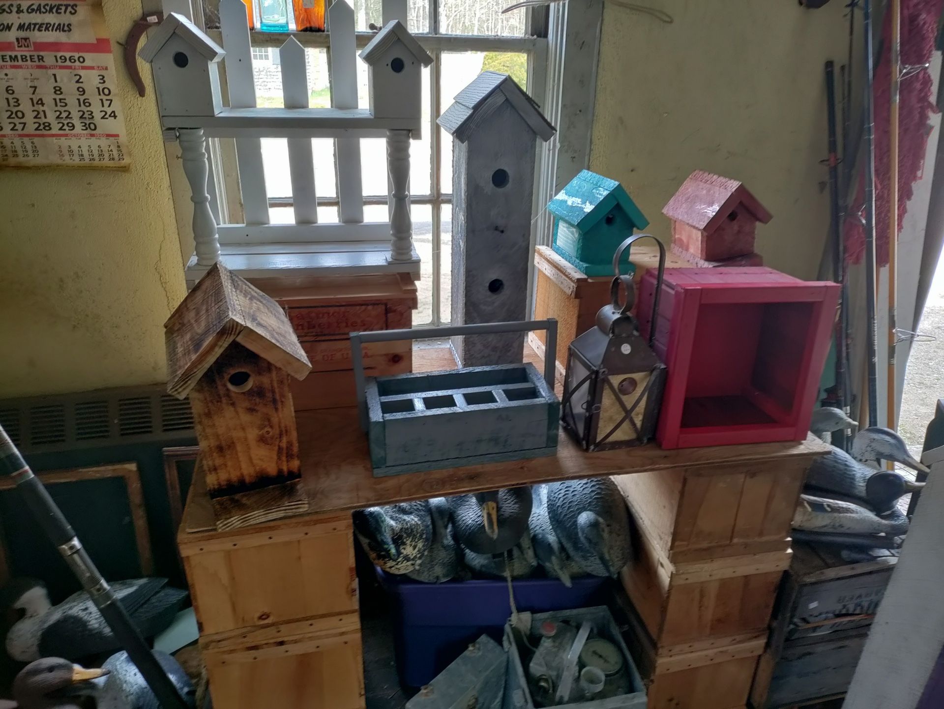 Bird Houses, Planter Boxes, Shelve’s, Tool Boxes, & Silverware & Napkin Holder’s