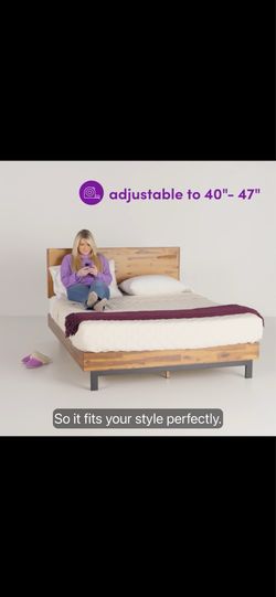 Queen bed frame and mattress