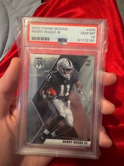 2020 Panini Mosaic Henry Ruggs III Gem mt PSA 10