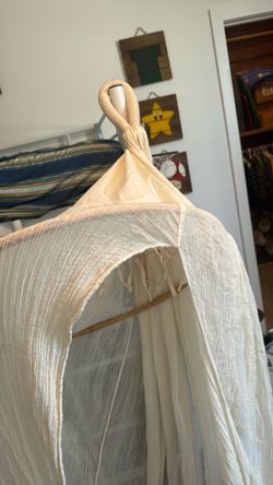 Muslin gauze bed canopy