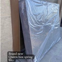 Brand New Queen Box Spring / Used Queen Box Spring 
