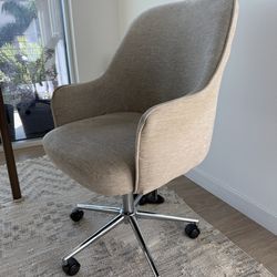 Tahari Chenille Office Desk Rolling Swivel Chair