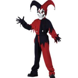 Kids Evil Jester Costume 