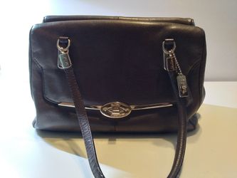 Leather coach purse