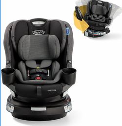 Graco EasyTurn 360 2-in-1 Rotating Convertible Car Seat, 360 Degree Rotating Infant to Toddler Rotating Car Seat, 2 Modes Rear and Forward Facing, Sli