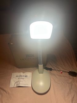 LED Desk Lamp Sunlight Lamp with Adjustable Gooseneck Arm Home & Office Desk Lamp Great for Reading & Crafting by Lavish Home (White)