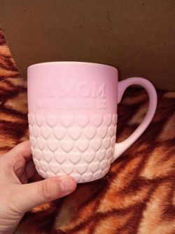 Pink/Rose #1 Mom Ceramic Coffee Mug