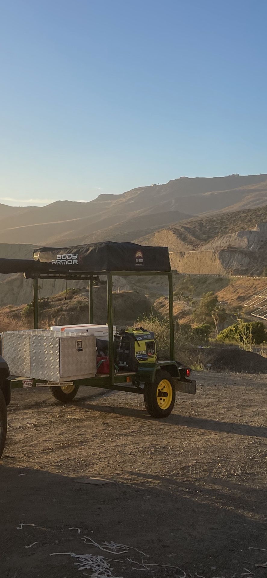 Trailer Overland 3 Person With Kayak Ready For Camping Very Lightweight