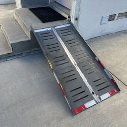 Ramp Aluminum Compact Folding Moving Mover Handicap Wheelchair