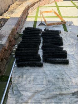 Koi pond filter brushes