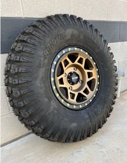 On Sale. New: METHOD 15x7 4x156 Bronze Beadlock Wheels & 32x10-15 Tires For RZR KAWASAKI SPEED UTV SXS (We Finance..