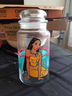GLASS JAR DISNEY POCAHONTAS