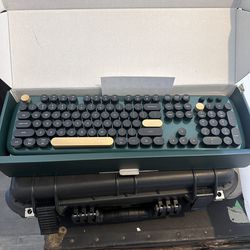 Dark Green Keyboard, Mouse, & Wrist Pads