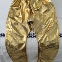 MC Hammer Pants Gold. One Size Fits I All