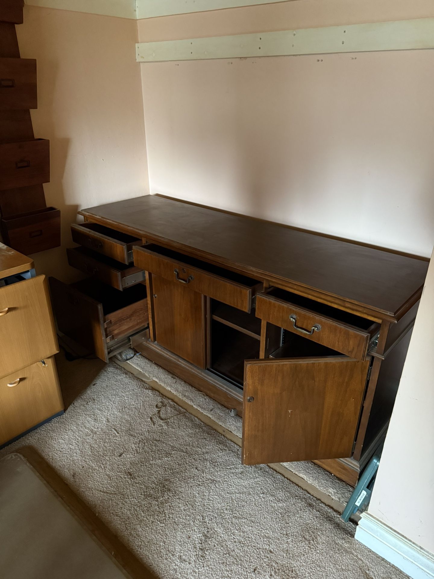 Wooden Office Credenza
