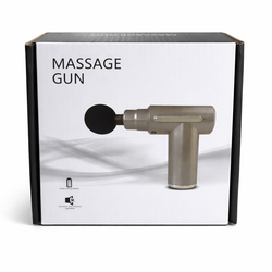 Mini Portable Massage Gun with 4 Heads | USB Rechargeable, Quiet Brushless Motor, Durable & Lightweight Design, Suitable for Full Body, for Athletes,