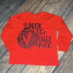 Custom Deck The Halls Christmas Shirt 