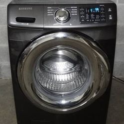 Samsung Front Load Washer W/ VRT Plus (4.5 cu. ft.) - Black Stainless Steel - WF45N5300AV
