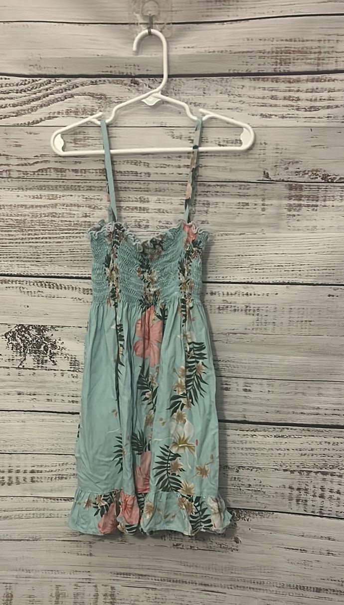 Girls Floral Blue Sundress size 6