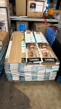 Pergo waterproof luxury vinyl  69 boxes