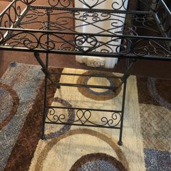 Wrought Iron Side Table