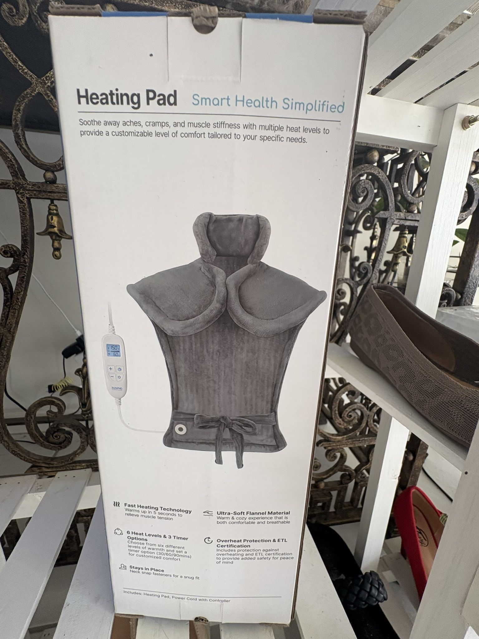 Brand New over Shoulder Heating Pad In Box