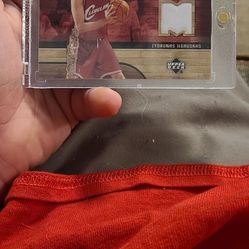 Zydrunas Ilgauskas 2006-07 Upper Deck Hardcourt Materials Basketball Card