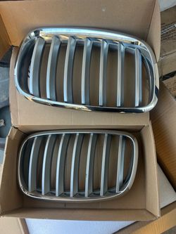 BMW Front Kidney Grille Pair Chrome