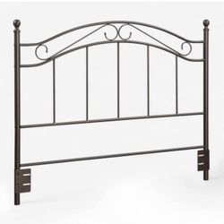 Full and Queen Metal Headboard, Bronze