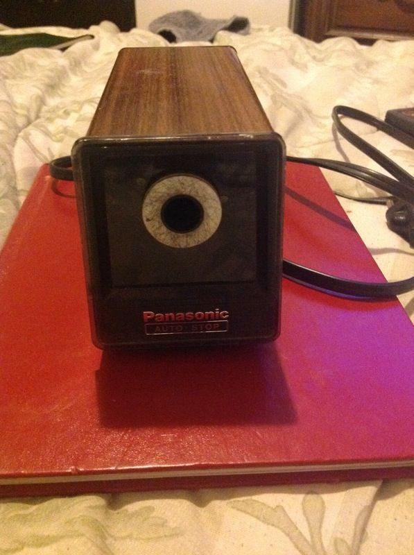 Electric auto stop panasonic pencil sharpener