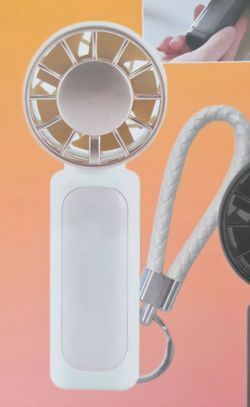 PORTABLE RECHARGEABLE FAN (WHITE)
