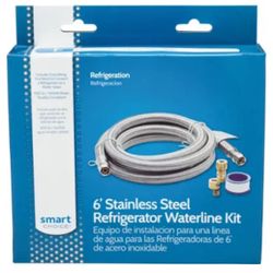 Smart Waterline Refrigerator Kit 6’ Stainless Steel