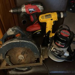 Drills Saw, And Router