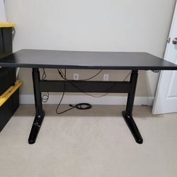  Linak Desk- Black - Sturdy - Spacious
