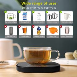 Coffee Mug Warmer, Mug Warmer for Coffee and Tea, Electric Coffee Warmer  for Desk with Auto