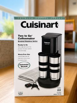 NEW Cuisinart Two to Go Coffee Maker – Never Used