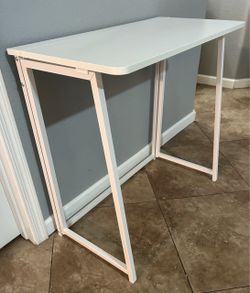 (NEW) 32” Wide White Folding Computer Desk