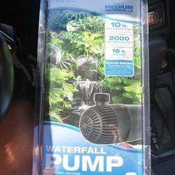 Waterfall pump 2000 gph