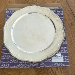 Vtg Taunton: Silver Plated Chippendale Tray- 12"