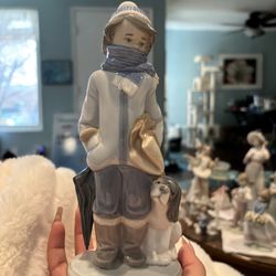 LLADRÒ “Winter”  Boy with dog figure 5220 