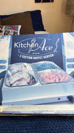 Kitchen buffet server, electric stainless steel