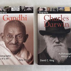 Kids Biography Books Set (Gandhi & Charles Darwin) – DK Educational