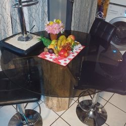 Round Glass Table