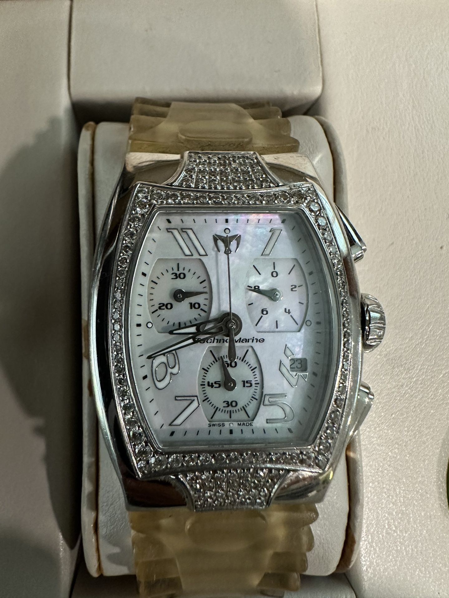 TechnoMarine Diamond MOP Watch