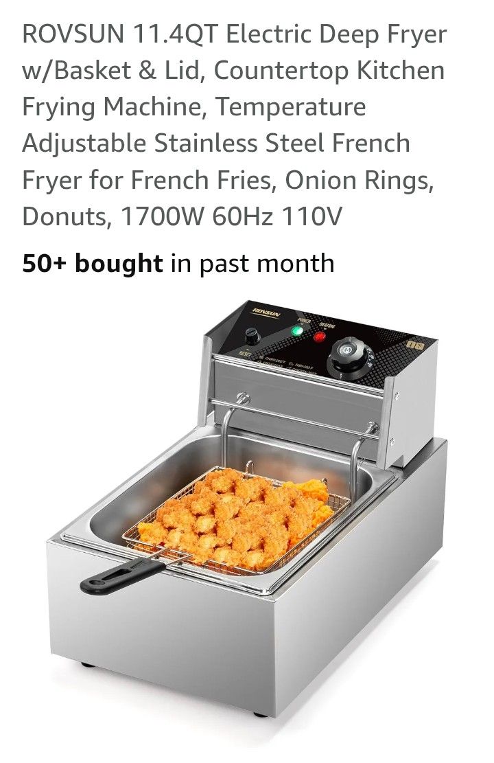 $50 For 2 Electric Deep Fryer With Basket 